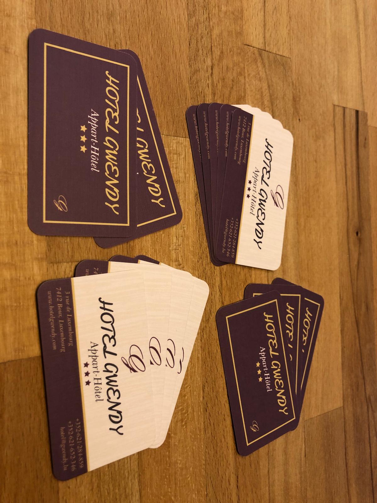 Hotel Gwendy key cards